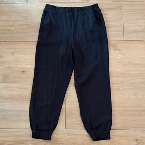 COS Womens Black Viscose Elastic Waist Jogger Trousers Pants Size EU 38 US 6
